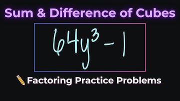 Factor the Sum and Difference of Cubes | SOAP Trick Explained
