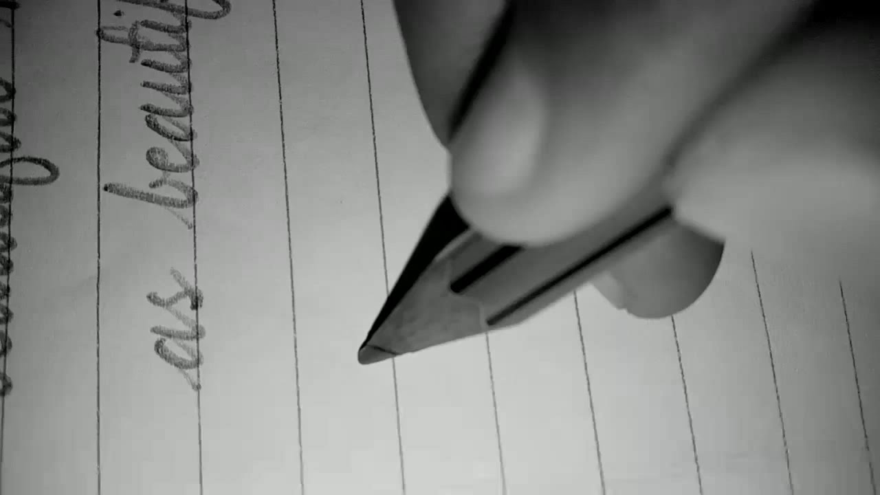 Beautiful Handwriting with pencil - YouTube