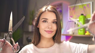 ASMR Realistic Hair Cut  (Haircut, Straightener, Sleep Massage) - Roleplay screenshot 5