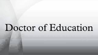 Doctor of Education