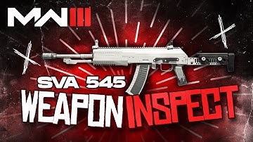 COD Modern Warfare 3 - SVA 545 Weapon Inspection + Reload Animation [MWIII]
