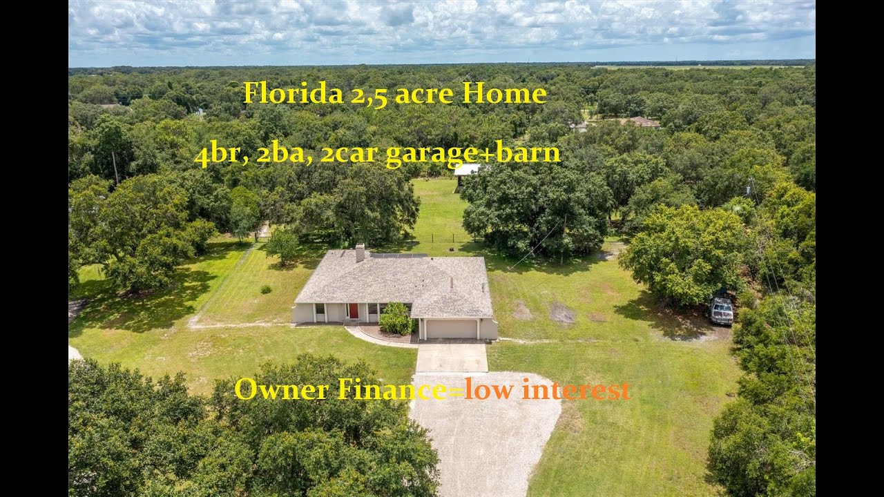 Florida paradise home in Wimauma on almost 2,5 acre land and 4 br, 2ba
