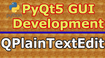 QPlainTextEdit Example In PyQt5