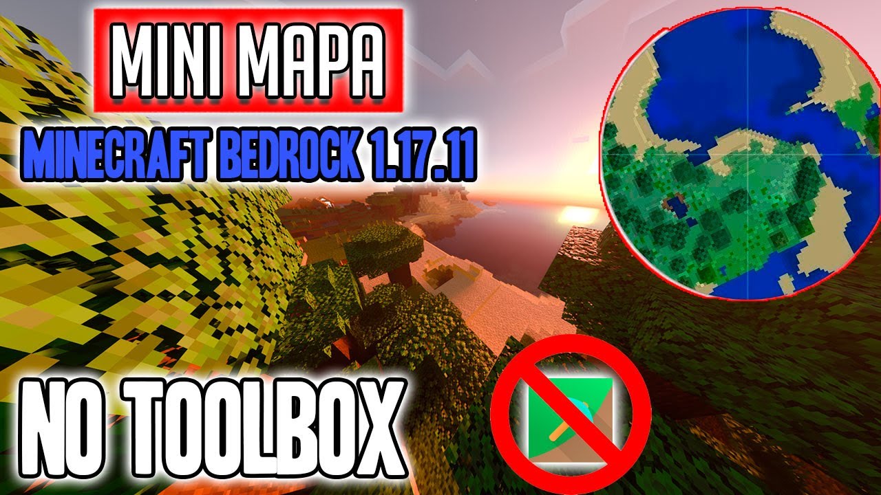MINI MAPA para MINECRAFT PE 1.17.11 2021 SIN TOOLBOX - YouTube
