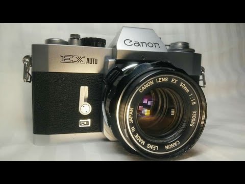 Vintage 35mm Canon Ex Auto Film Camera With Canon 50mm F 1 8 Fixed Lens Youtube Vintage 35mm Canon Ex Auto Film Camera With Canon 50mm F 1 8 Fixed Lens Youtube