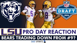 Chicago Bears Rumors: Malik Nabers \& Jayden Daniels Pro Day Reaction + Bears Trading Down From #9?