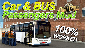 [ETS2] Passengers Mod For Bus and cars 100% worked  [1.45]