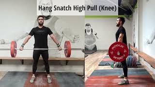 How to -  Hang Snatch High Pull (Knee)