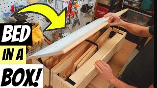 DIY Folding Bed Frame (Twin Size) ~ Plans Available ~ Woodworking Project