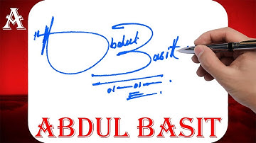 Abdul Basit Name Signature Style | A Signature Style | Signature Style of My Name Abdul Basit