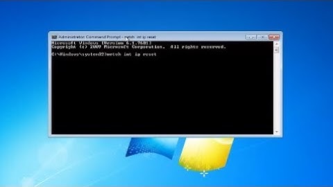 Windows 7 Reset TCP/IP and Winsock [Tutorial]