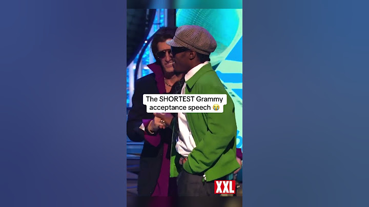 The SHORTEST Grammy acceptance speech