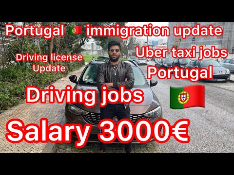 Portugal Uber Taxi Driving Jobs Salary 3000€ | Jobs In Portugal ??