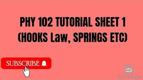 PHY 102 Tutorial sheet 1 #physics #102 #tutorial #sheet