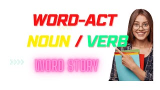 learn Word Act meaning Noun or Verb #english #communicationskills