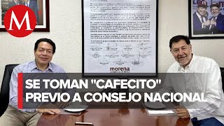 Mario Delgado se reúne con Noroña para invitarlo al Consejo Nacional de Morena este domingo