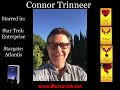 Connor Trinneer congratulates author Mike Sims on Southern Cross and Vickie books