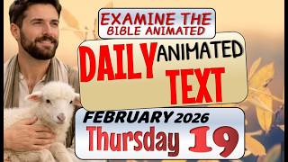 JW DAILY ANIMATED TEXT 🔵BE OBEDIENT ✅ EXAMINE THE BIBLE ANIMATED