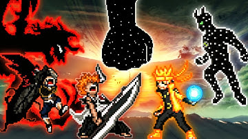 Ichigo TYBW V3 OP(All Form) & Asta OP VS Naruto OP(All Form) & Ben 10 UA OP in Jump Force Mugen