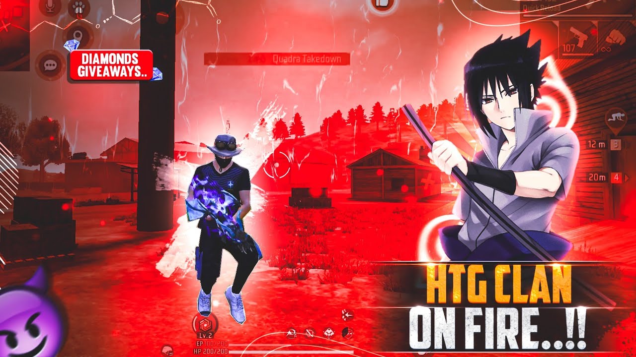 🔥 HTG CLAN ON FIRE 🔥 DIAMONDS GIVEAWAY 💎 BEST GRANDMASTER MATCH FREE ...