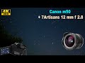 Звёздное небо CANON M50 и объектив 7Artisans 12 mm f 2.8 (crop)