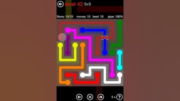 Flow Free Bridges Bonus Pack 9x9 Level 43 Walkthrough