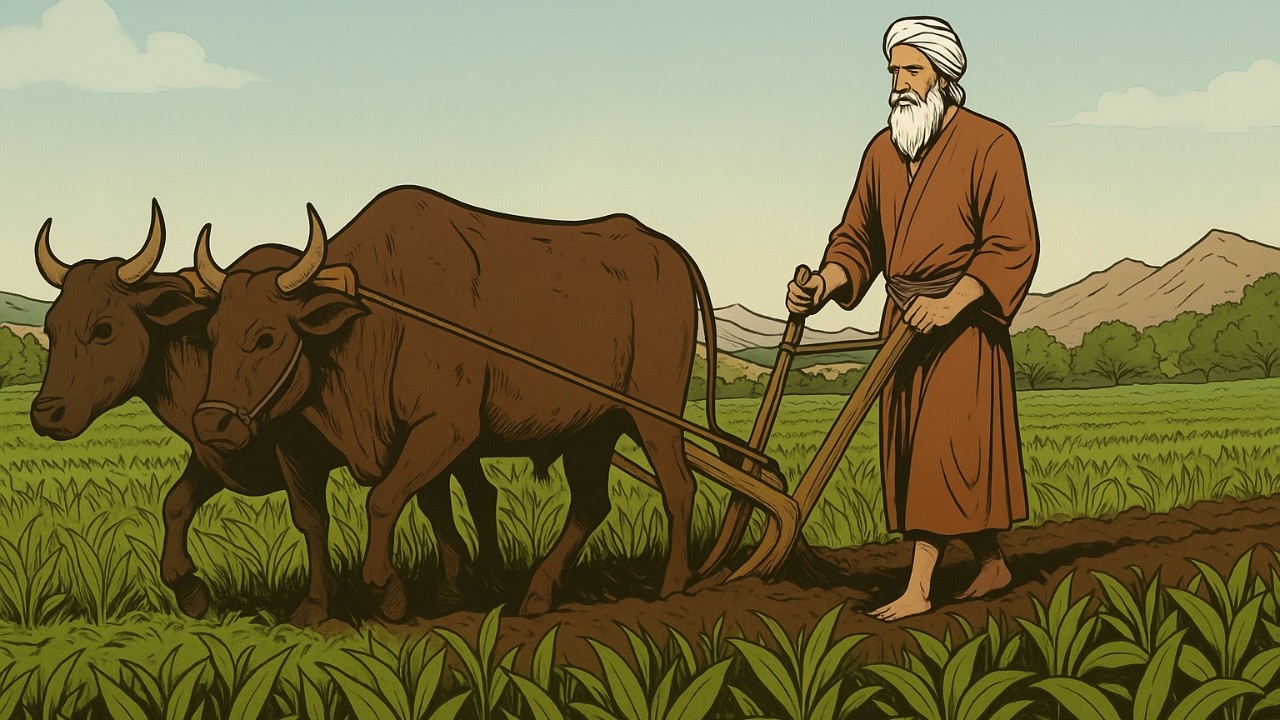 #قصة الفلاح الذي اشترى أرضاً قاحلة وسخر منه الجميع وكيف أصبحت جنة بسبب دعاء زوجته الصالحة!!