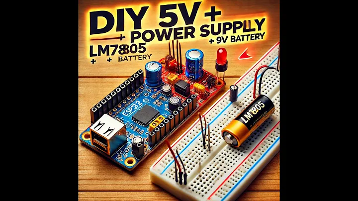 DIY 5V Power Supply for ESP32 Using LM7805 and a 9V Battery