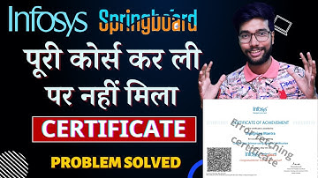 Infosys Free Courses Online With Certificates | Infosys Springboard How To Get  Certificate | Free