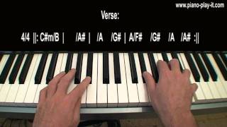 Tears Dry On Their Own Amy Winehouse Piano Tutorial chords