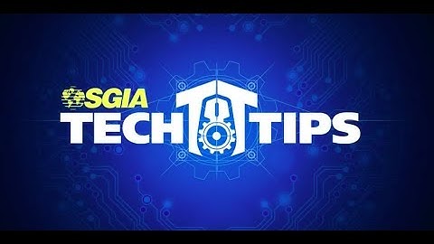 SGIA Tech Tip: Belts