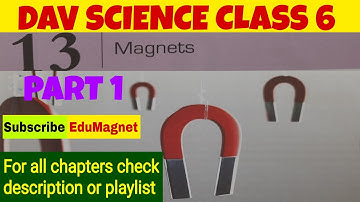 DAV CLASS 6 SCIENCE CHAPTER 13 MAGNETS PART 1