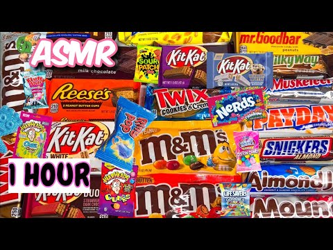 101 Extreme Candy Snacks Unwrapping Asmr Rainbow Candies, Chocolate Candy Bars, Blue Snacks