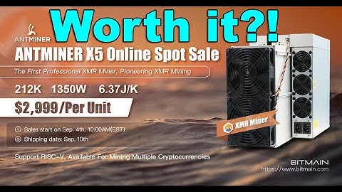 Bitmain Antminer X5 Miner With RISC-V Chips A Good Deal? Will XMR Monero Community Try and Stop It?