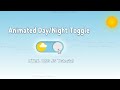 Modern CSS Animated Day/Night Toggle Button