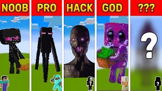 Minecraft Enderman Pixel Art Challenge - NOOB vs PRO vs HACKER vs GOD screenshot 4