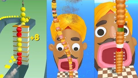 Sandwich Runner Walkthrough vs Stack Rider All Gameplay Android and IOS level Max #gaming #gameplay