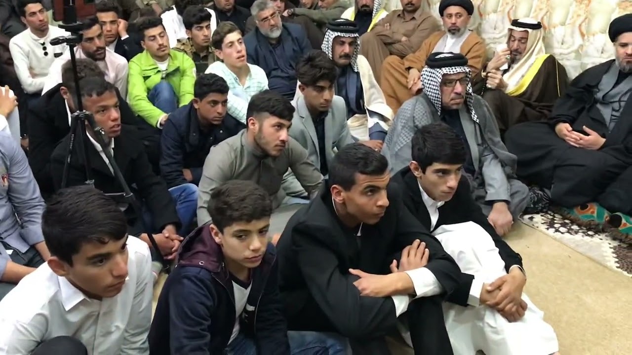 الشيخ ابراهيم النصيراوي في مدرسة الامام صاحب الزمان عج