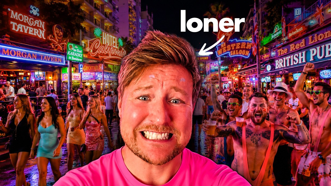 SOLO On The BENIDORM STRIP At Night… Was This A BIG Mistake? 🍻😬