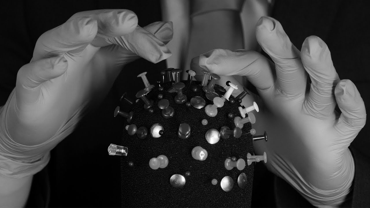 B&W ASMR BRAIN MELTING 🧠 Pulling pins from your head 📌🤏 - YouTube