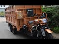 300CC Customized Double Axle Nine Wheel Heavy Load Tricycle With Dumper