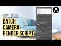 How to use BatchCam Render Script for 3ds max and corona renderer