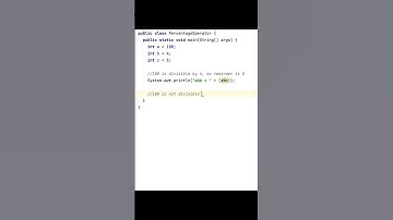 Modulus operator returns reminder in java