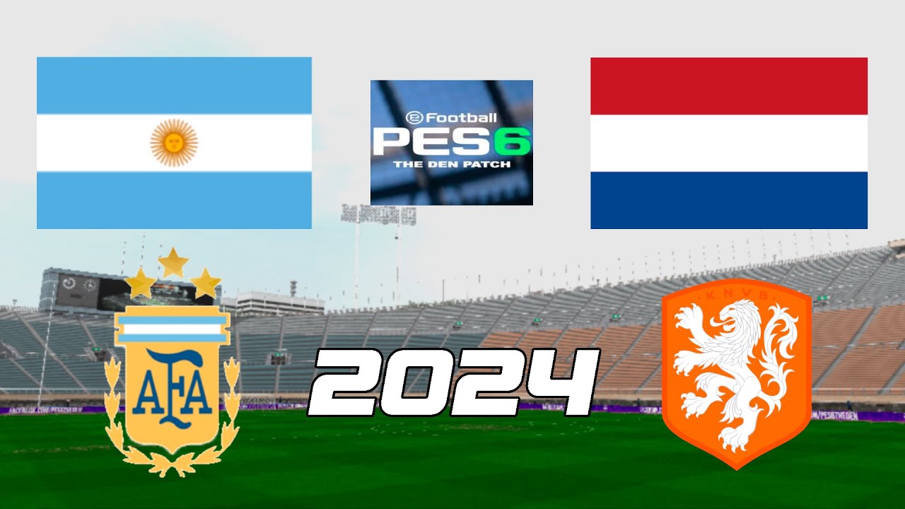 Argentina vs Países Bajos | Quickmatch PES 2024 - YouTube