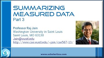 Computer Systems Analysis: Summarizing Measured Data - Part 3