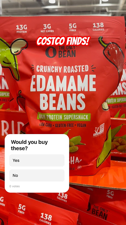 The Only Bean Sriracha Crunchy Roasted Edamame at #Costco ! #edamame #edamamebeans #asiansnacks