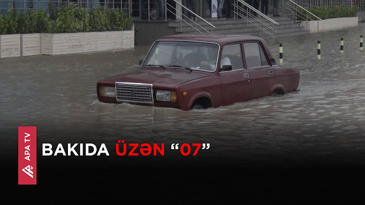 Yollar su altında qaldı, avtomobillərin hərəkəti çətinləşdi – APA TV