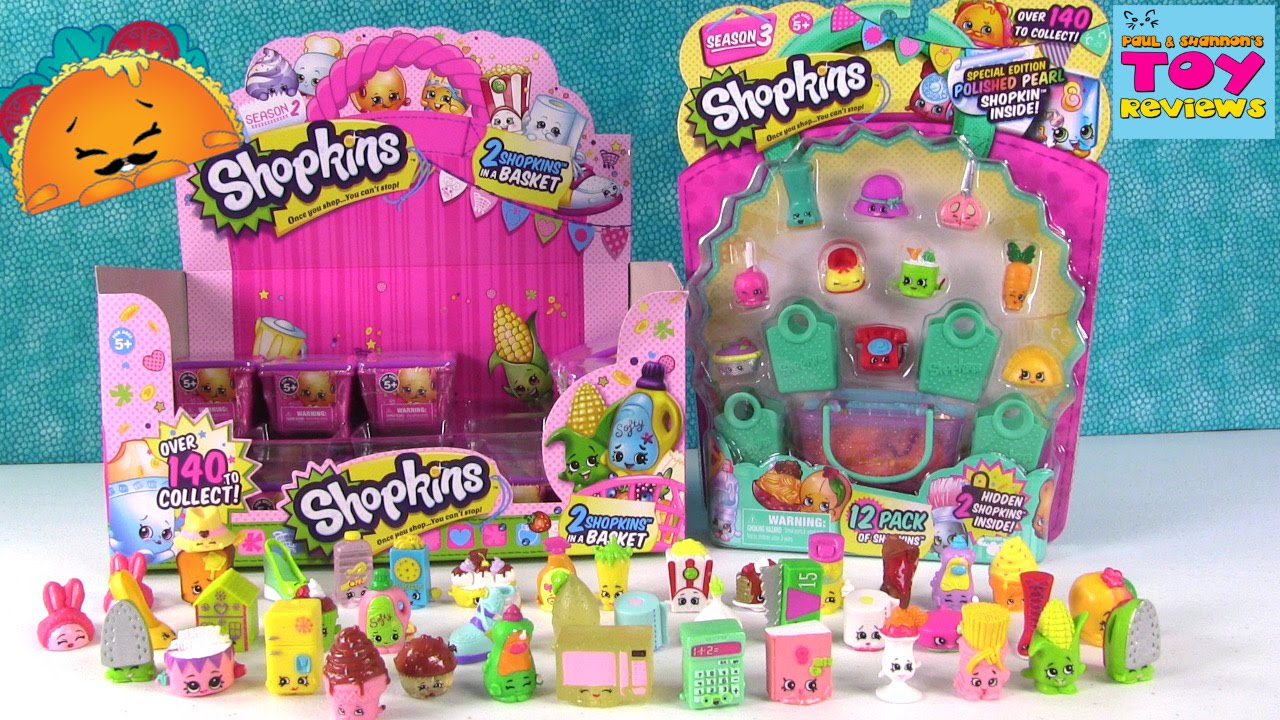 kawaii emoticons Shopkins Season 2 Palooza 3 Unboxing Blind Bag Fun | PSToyReviews