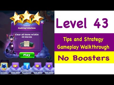 Bejeweled Stars Level 43 Tips and Strategy Gameplay Walkthrough No Boosters
