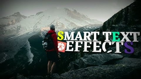 Smart Text Overlay Effect In Kinemaster | TheVashuEditor